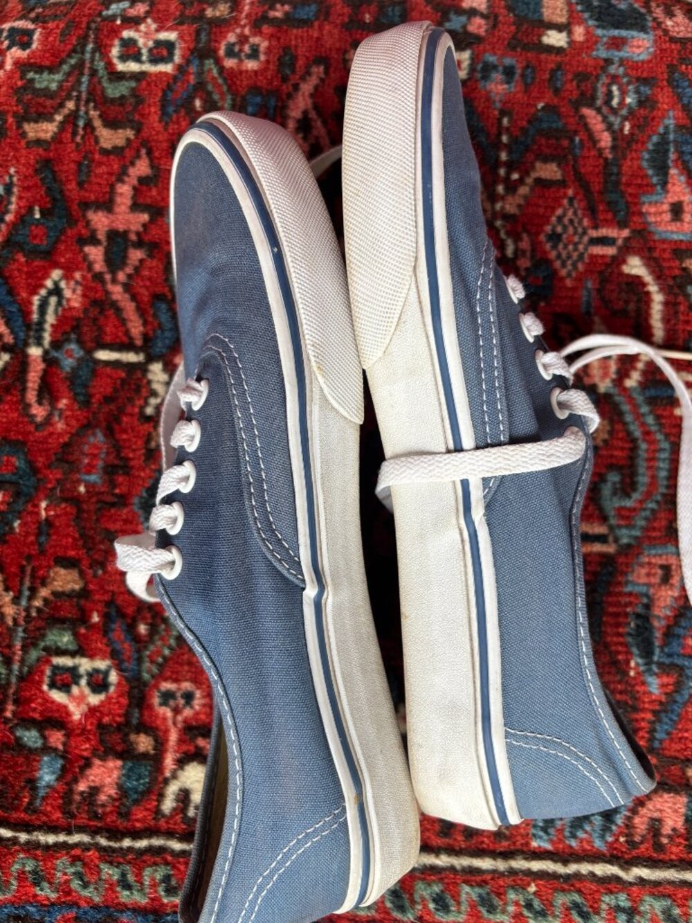 Old Skool Classic Blue Vans - Picture 3 of 6